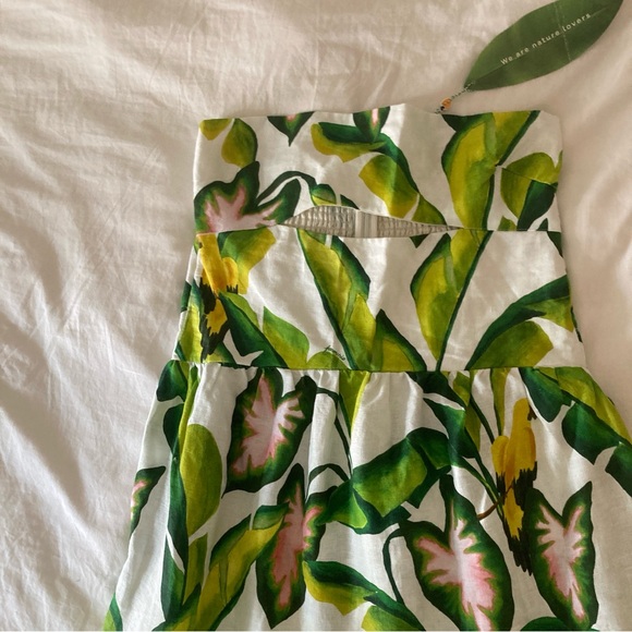 Farm Rio Summer Foliage Strapless Dress - Picture 10 of 16